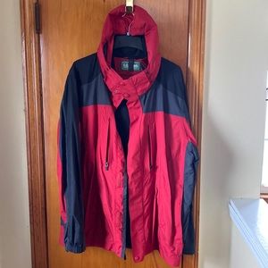 Red, black and grey LL Bean jacket XXL